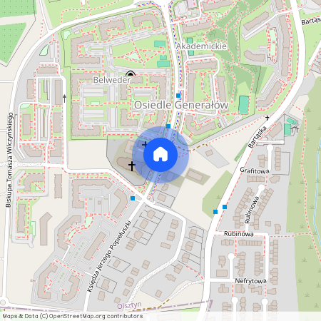 ul. ks. Jerzego Popiełuszki, Osiedle Generałów, Olsztyn, warmińsko-mazurskie