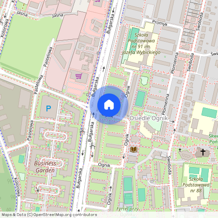 ul. Bułgarska 126, os. ks. Jerzego Popiełuszki, Grunwald, Poznań, wielkopolskie