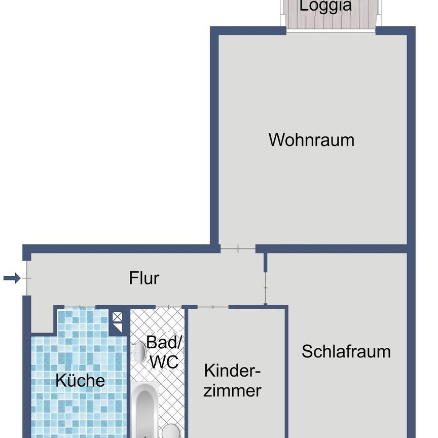 Familienwohnung in Eschersheim sucht Nachmieter! - Foto 1