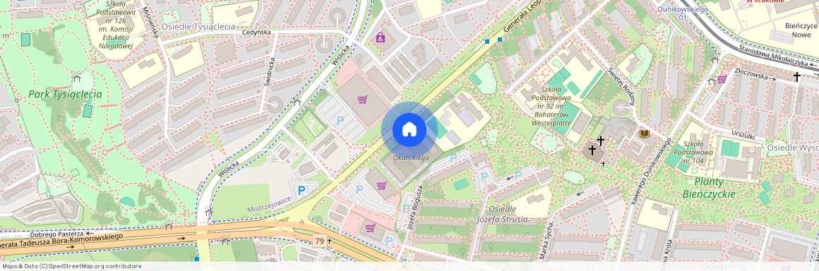 ul. gen. Leopolda Okulickiego, Nowe Bieńczyce, Bieńczyce, Kraków, małopolskie