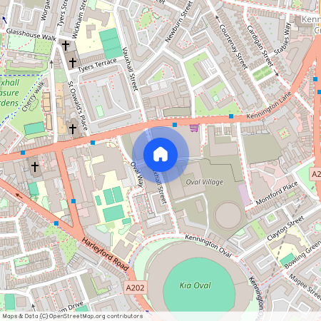 Juniper Gardens, Gasholder Place, Oval Village