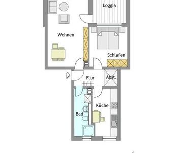 2-Zimmer-Wohnung in Mülheim-Heißen mit Wohnberechtigungsschein - Photo 1