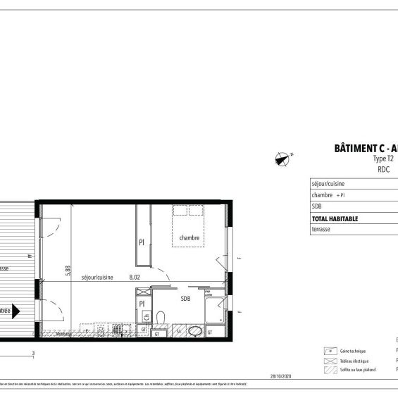Location Appartement 2 pièces 45m² COLOMIERS 31770 - Photo 2