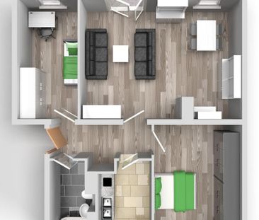 Gemütliche Familienwohnung - Foto 4