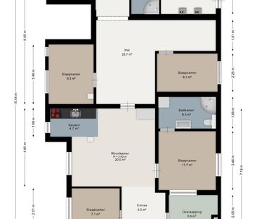 Appartement te huur: Engelstilstraat 16 9671 JH Winschoten - Photo 5