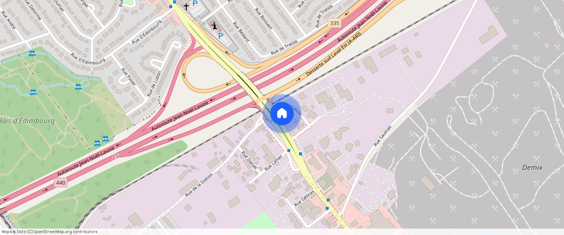 ** Boulevard des Laurentides, Chomedey, Chomedey, Laval, H7M 2X9