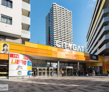 MÖBLIERTE 50M² MIT 55M² ECKTERRASSE IM LEOPOLD-TOWER IM CITY GATE - Foto 6