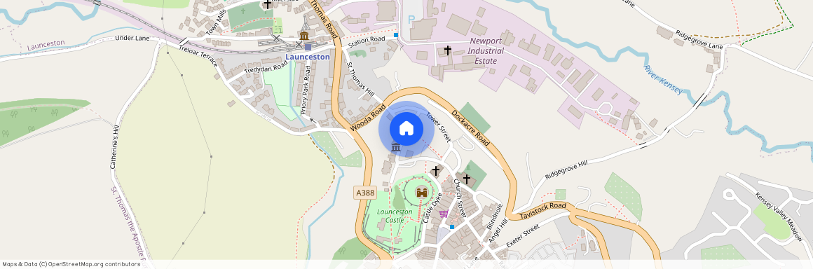 Castle Street, Launceston, Cornwall