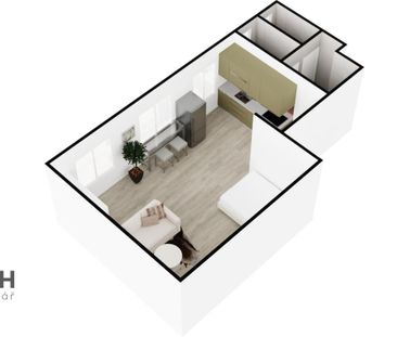 Pronájem bytu 1+kk 38 m2 - Fotografie 5