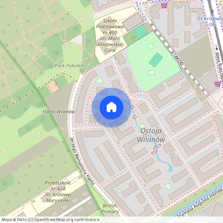 ul. Prymasa Augusta Hlonda, Błonia Wilanowskie, Wilanów, Warszawa, mazowieckie