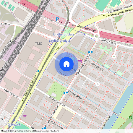 Farman-Strasse 2, 8152 Glattpark, Lageplan