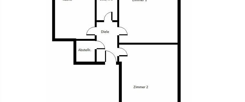 Geräumige 2-Zimmer-Wohnung in zentraler Lage - Photo 1