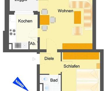 Klein aber fein. Gemütliche 2 Zimmer Wohnung mit Balkon - Foto 3