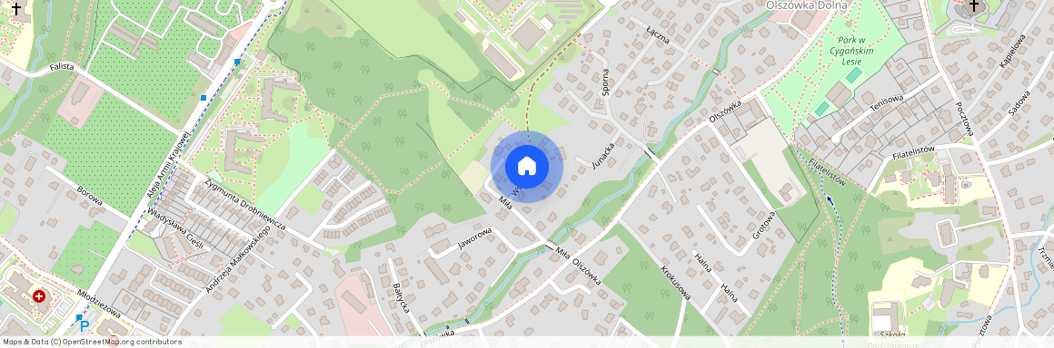 ul. Wspaniała, Olszówka, Mikuszowice Śląskie, Bielsko-Biała, śląskie