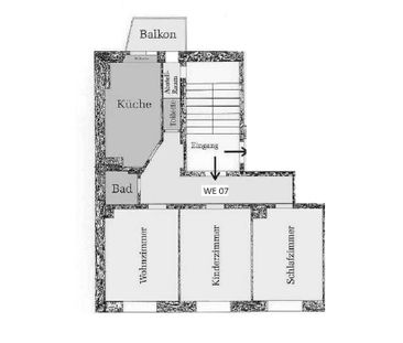 Balkon - separates WC - Badewanne - 76 m² | 3-Zimmer-Wohnung Plauen... - Foto 4
