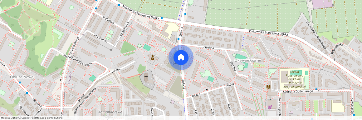 ul. Zielona, Oksywie, Gdynia, pomorskie