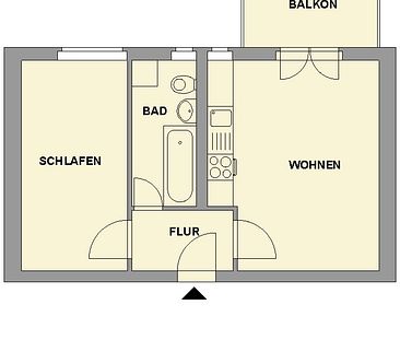 Große 1-Raum-Wohnung mit Balkon - Photo 4