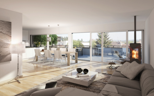 4.5-Zimmer-Attika-Wohnung in Allschwil - Photo 1