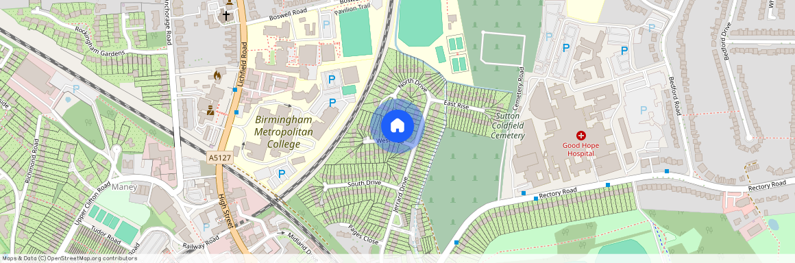 West Rise, Sutton Coldfield, West Midlands, B75