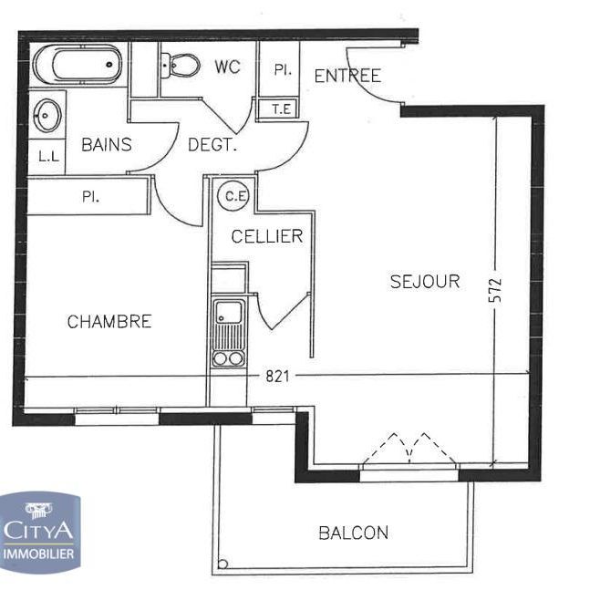 Location Appartement 2 pièces 46m² GAILLON 27600 - Photo 2