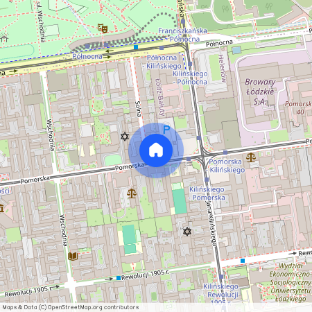 Łódź Śródmieście, Pomorska