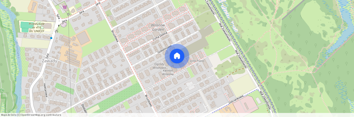 Warszawa, Wilanów, Zawady, Bruzdowa