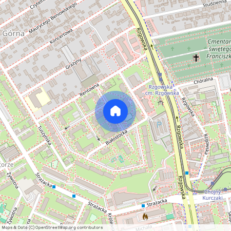 Łódź, Górna, Chojny, Białostocka