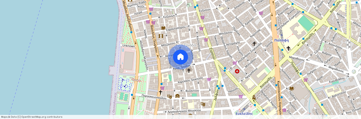 Βελισσάριου, 38, Θεσσαλονίκη Ελλάδα, 54640, Αγία Τριάδα (Φάληρο - Ιπποκράτειο)