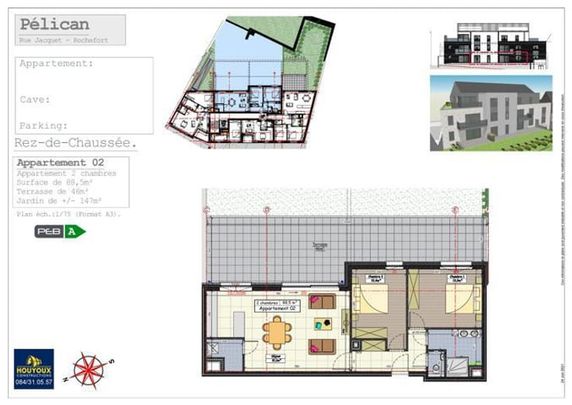 Appartement te huur - Photo 1