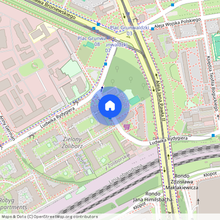 ul. Ludwika Rydygiera, Sady Żoliborskie, Żoliborz, Warszawa, mazowieckie