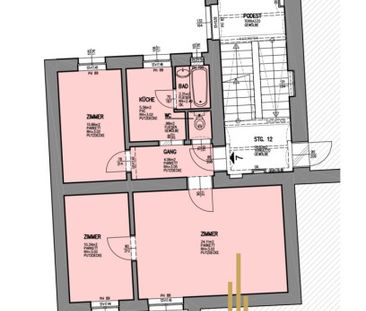 Unbefristet: 3 Zimmer Altbauwohnung mit separater Küche - Photo 4