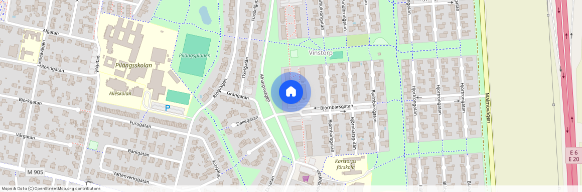 Björnbärsgatan 2A, Lomma