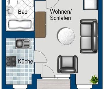 Sanierte 1-Zimmer-Wohnung - Photo 2