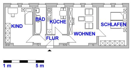 Helle 3-Raum-Wohnung mit Tageslichtbad - Foto 5