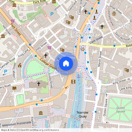 Plot College Green, Classic Smaller 2 Bed Apartment - Shared Bathroom at Nationwide, 39-43 College Green BS1
