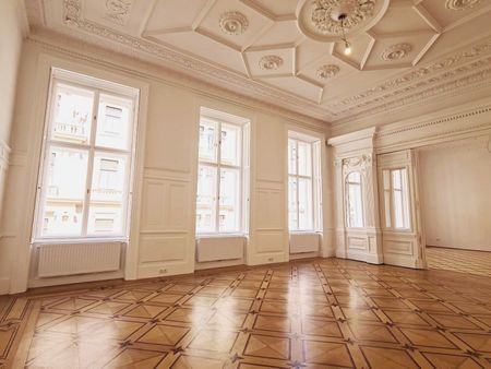 EXKLUSIV WOHNEN, ERSTBEZUG, prachtvoller 131 m2 Stilaltbau, Wohnküche, 2 Zimmer, Wannenbad, Parketten, Stuckdecken, Zelinkagasse - Photo 5