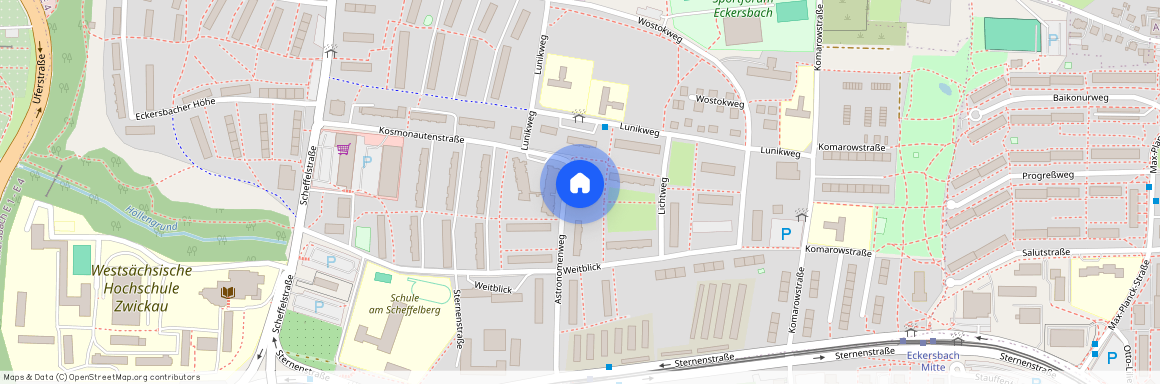 3. Etage, Astronomenweg 12, Eckersbach E1-E4, Zwickau