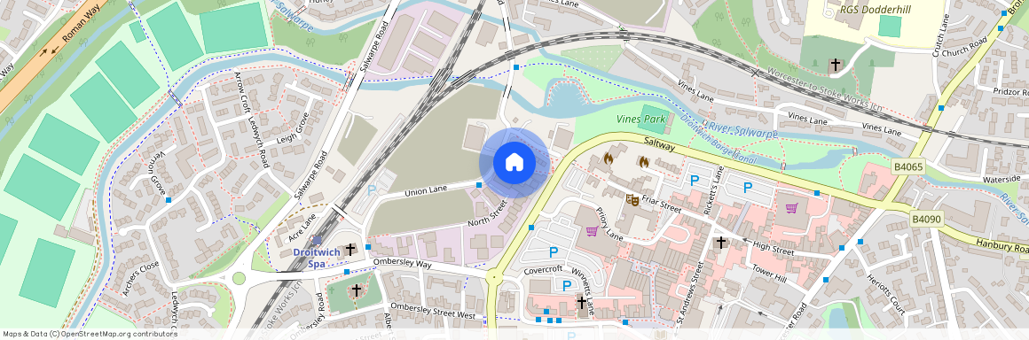 Priory Gardens, Union Lane, Droitwich, Worcestershire, WR9