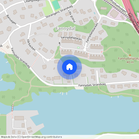 Fannydals Strandväg, Nacka