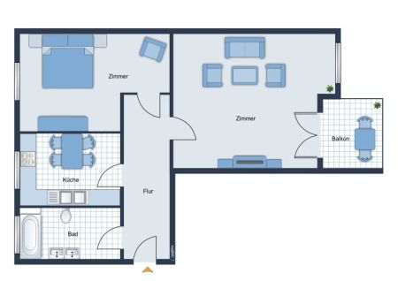 Helle 2-Zimmer-Wohnung mit Balkon und Parkplatz - Erstbezug Nach Sanierung - Photo 2