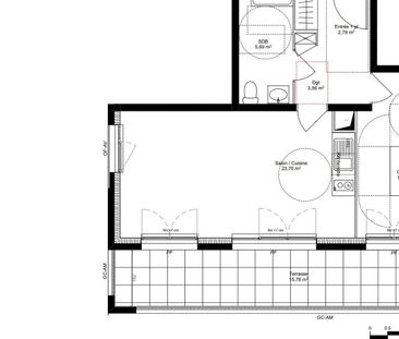 location Appartement T2 DE 48.42m² À ARPAJON - Photo 1