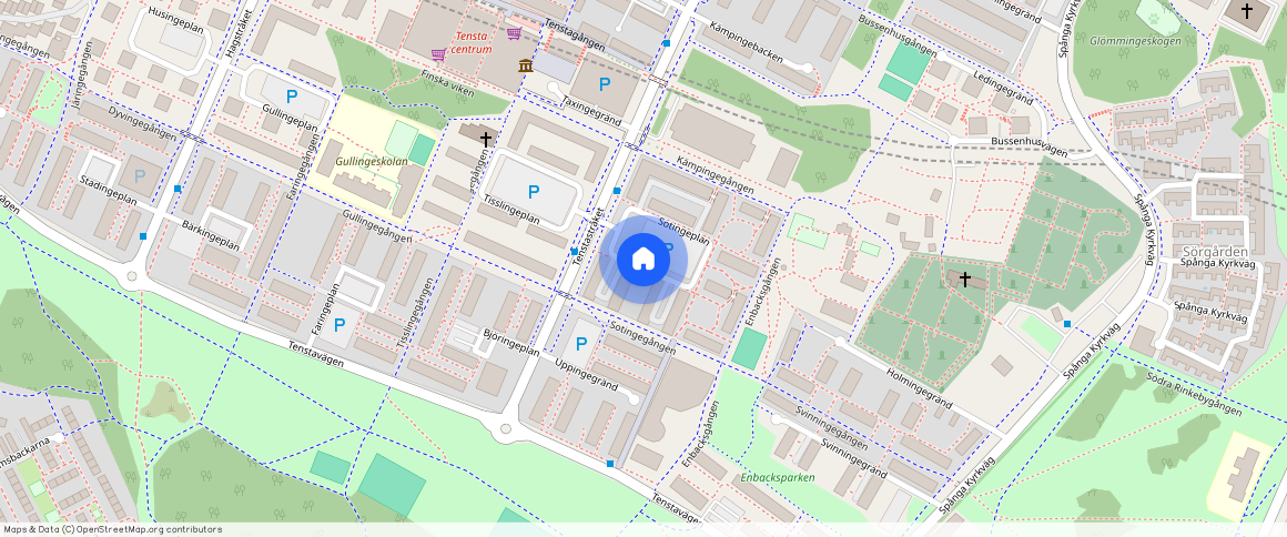 Sotingeplan, Spånga