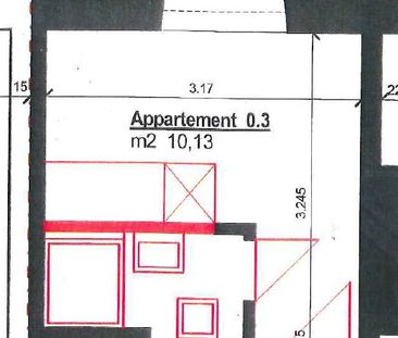 1 Zimmer, 10 m², EG - Foto 3