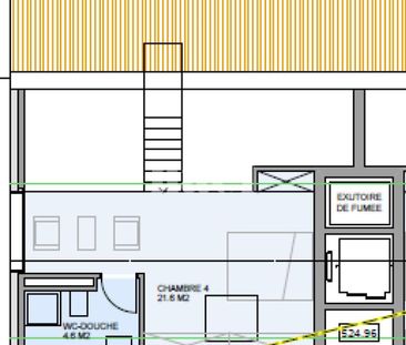 2.5 Zimmer, 69 m², 2. Stock - Foto 3