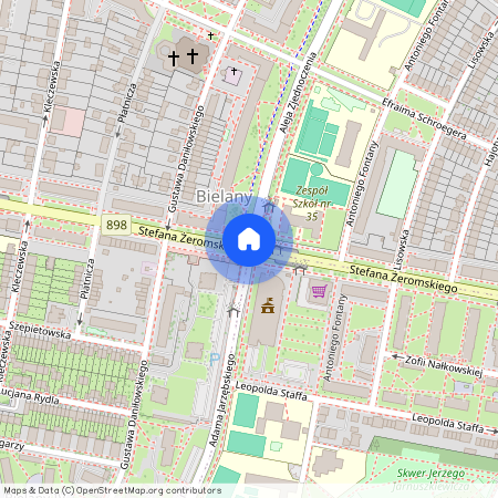 Warszawa, M., Warszawa, Bielany, Stare, Bielany, Stefana, Żeromskiego