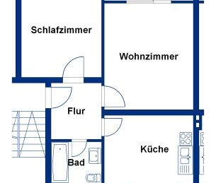 Dein Rückzugsort in der City: 2 Zimmer plus Loggia - Foto 1