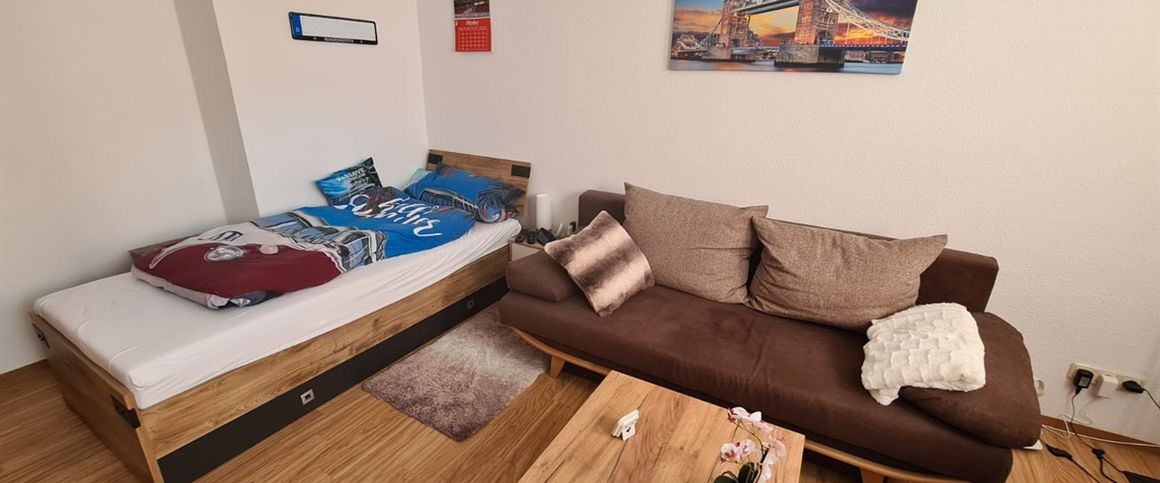 Möblierte 1-Raum-Wohnung nahe der Dualen Hochschule - Foto 1