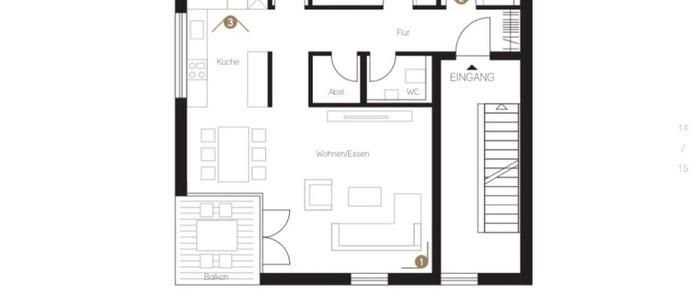 Moderne 3,5-Zimmer-Neubauwohnung in Esslingen-Sulzgries - Foto 1