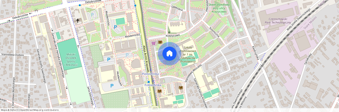 ul. Prądzyńskiego, Tysiąclecie, Częstochowa, śląskie