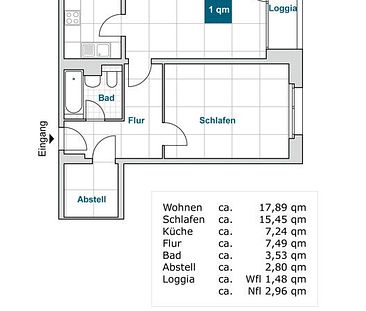 Die gefällt mir: interessante 2-Zimmer-Wohnung - Foto 3